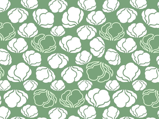 Early White Vegetable Vinyl Wrap Pattern