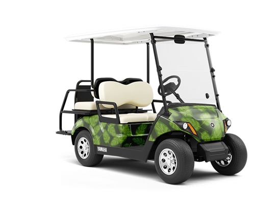 Space Spinach Vegetable Wrapped Golf Cart