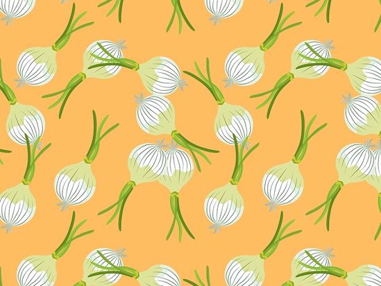 Crystal White Vegetable Vinyl Wrap Pattern