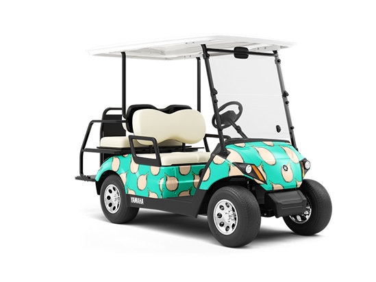 White Granex Vegetable Wrapped Golf Cart