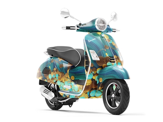 Sandy Stream Water Vespa Scooter Wrap Film