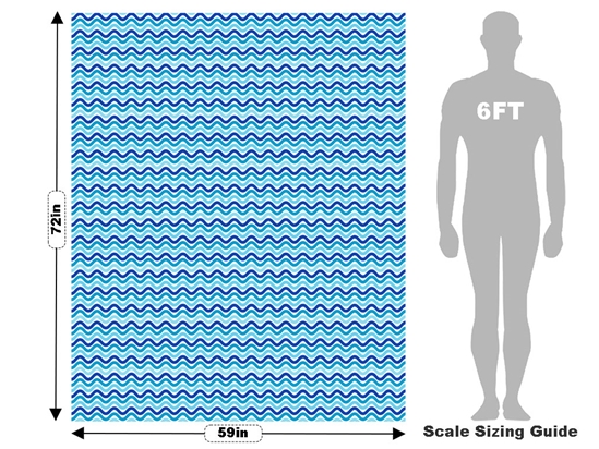 Watery Ripples Water Vehicle Wrap Scale