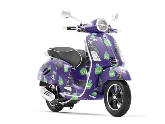 Double Bubble Witch Vespa Scooter Wrap Film