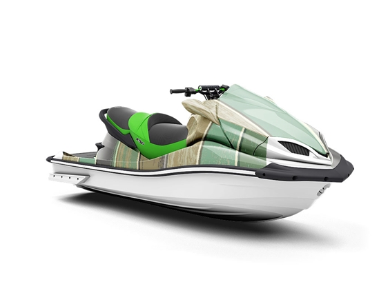 Moss Gradient Wood Plank Jet Ski Vinyl Customized Wrap