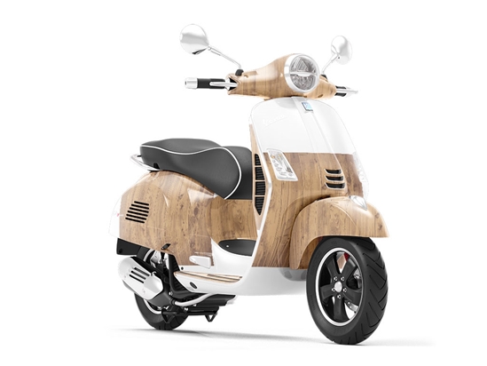 Weathered Oak Wood Plank Vespa Scooter Wrap Film