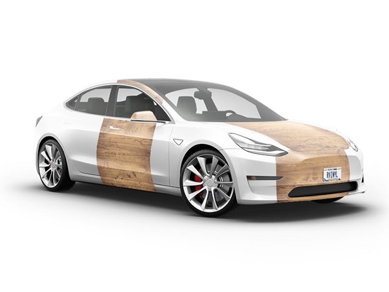 Weathered Oak Wood Plank Vehicle Vinyl Wrap