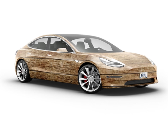 Wheat Field Wood Plank Vehicle Vinyl Wrap