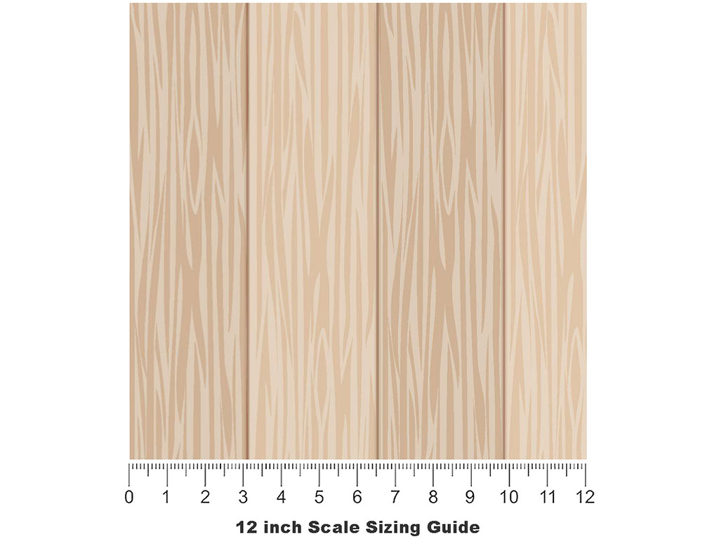 Whitewash  Wood Plank Vinyl Film Pattern Size 12 inch Scale