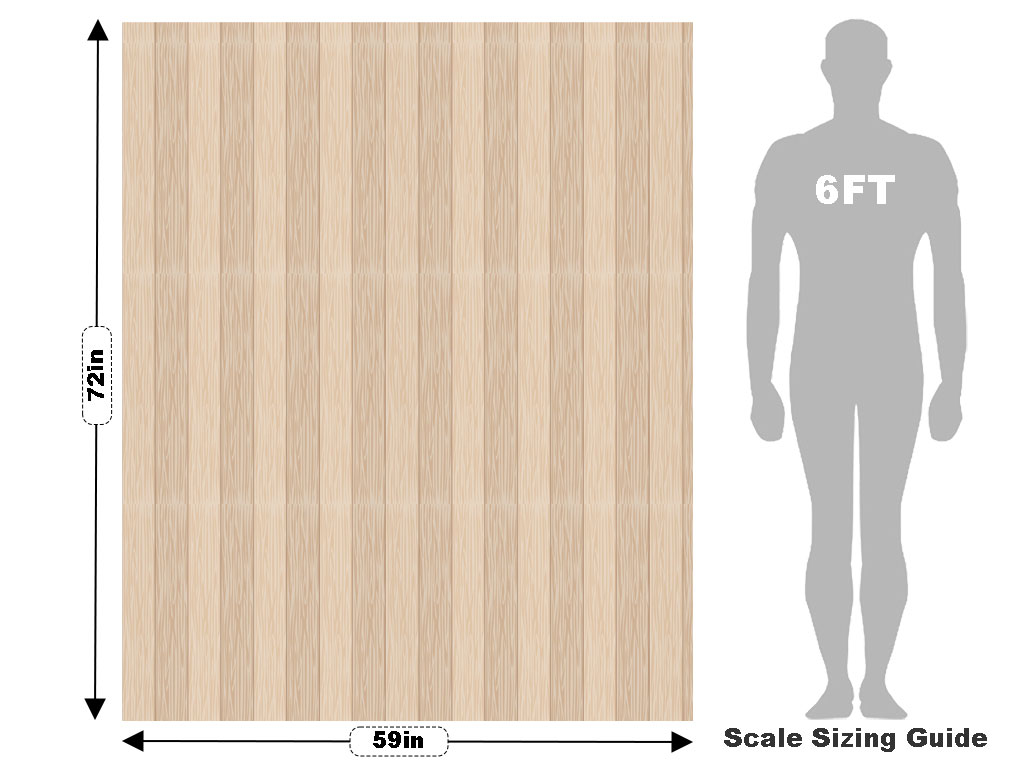 Whitewash  Wood Plank Vehicle Wrap Scale