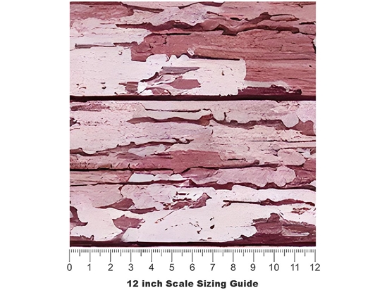 Distressed Rose Wood Plank Vinyl Film Pattern Size 12 inch Scale