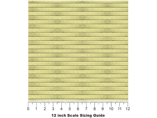 Lemon Chiffon Wood Plank Vinyl Film Pattern Size 12 inch Scale