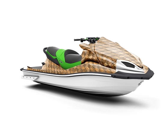 Sesame Stain Wooden Parquet Jet Ski Vinyl Customized Wrap