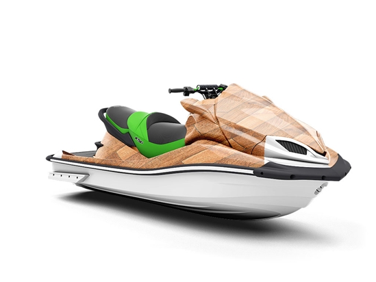 Ipswich Pine Wooden Parquet Jet Ski Vinyl Customized Wrap