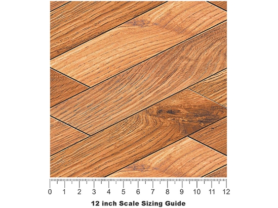 Ipswich Pine Wooden Parquet Vinyl Film Pattern Size 12 inch Scale