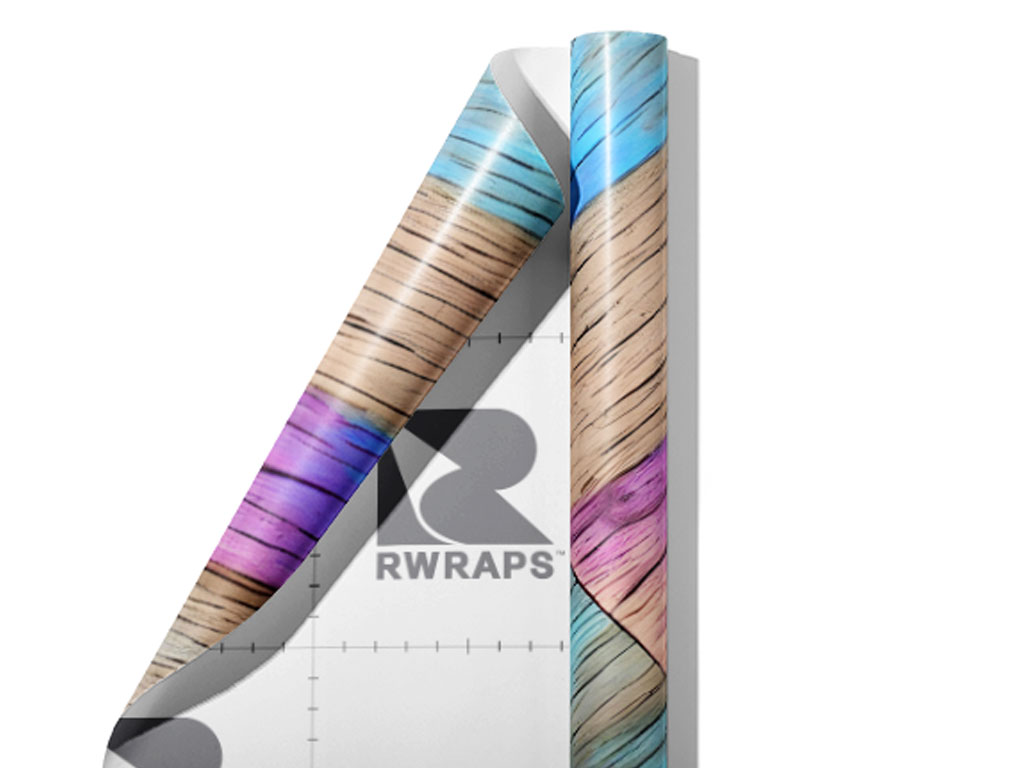 Purple Streaks Wooden Parquet Wrap Film Sheets