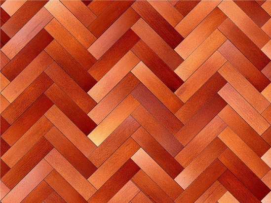 Paprika Stain Wooden Parquet Vinyl Wrap Pattern