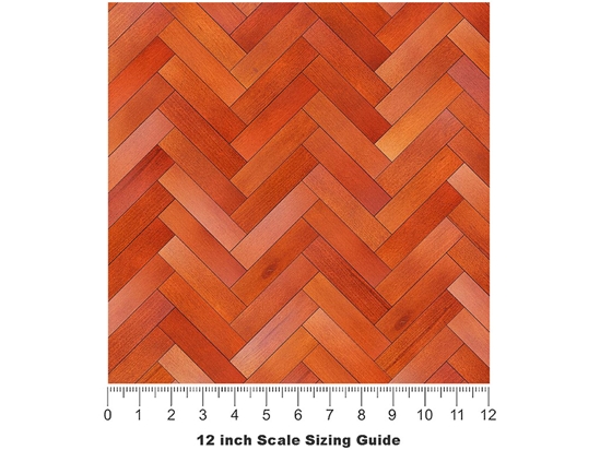 Sunset Stain Wooden Parquet Vinyl Film Pattern Size 12 inch Scale