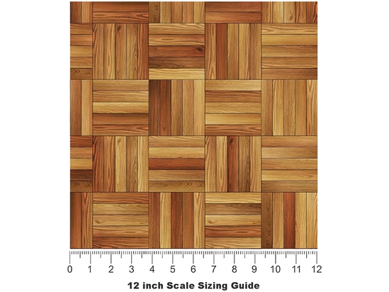 Maple  Wooden Parquet Vinyl Film Pattern Size 12 inch Scale