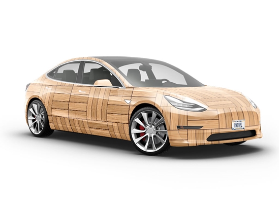 Oak  Wooden Parquet Vehicle Vinyl Wrap