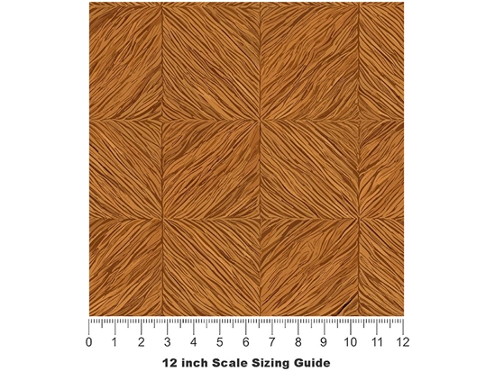 Maple Star Wooden Parquet Vinyl Film Pattern Size 12 inch Scale