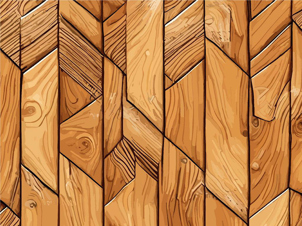 Rustic Trapezoids Wooden Parquet Vinyl Wrap Pattern