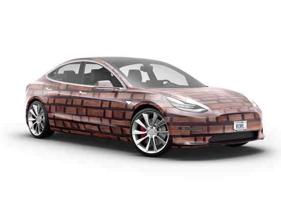 Split Walnut Wooden Parquet Vehicle Vinyl Wrap