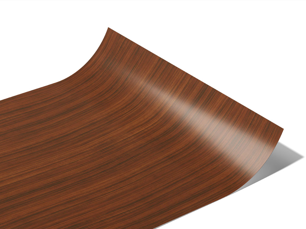 Rwraps Cherry Wood Grain Vinyl Wrap Car Wrap Film   Cherry Woodgrain Vinyl Film Wrap Page Curl 