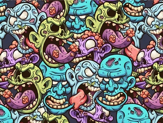 Cranial Cravings Zombie Vinyl Wrap Pattern