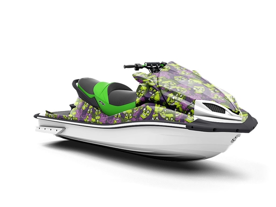 Man-Eating Hipster Zombie Jet Ski Vinyl Customized Wrap