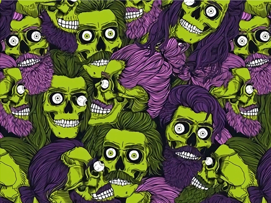 Man-Eating Hipster Zombie Vinyl Wrap Pattern