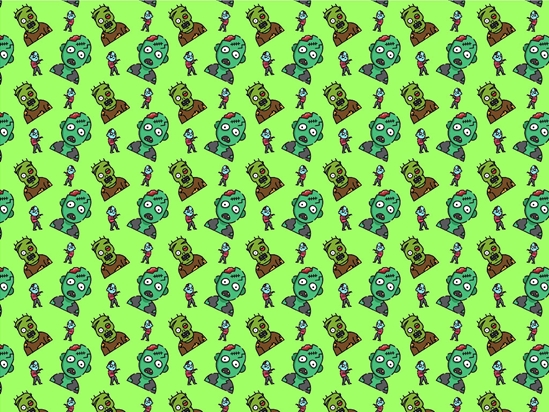 Mindless Ghouls Zombie Vinyl Wrap Pattern