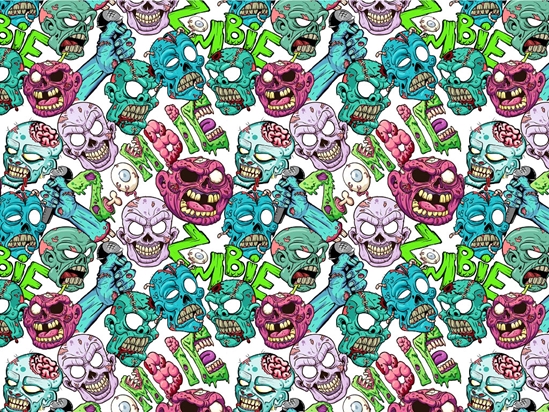 Vengeful Dead Zombie Vinyl Wrap Pattern