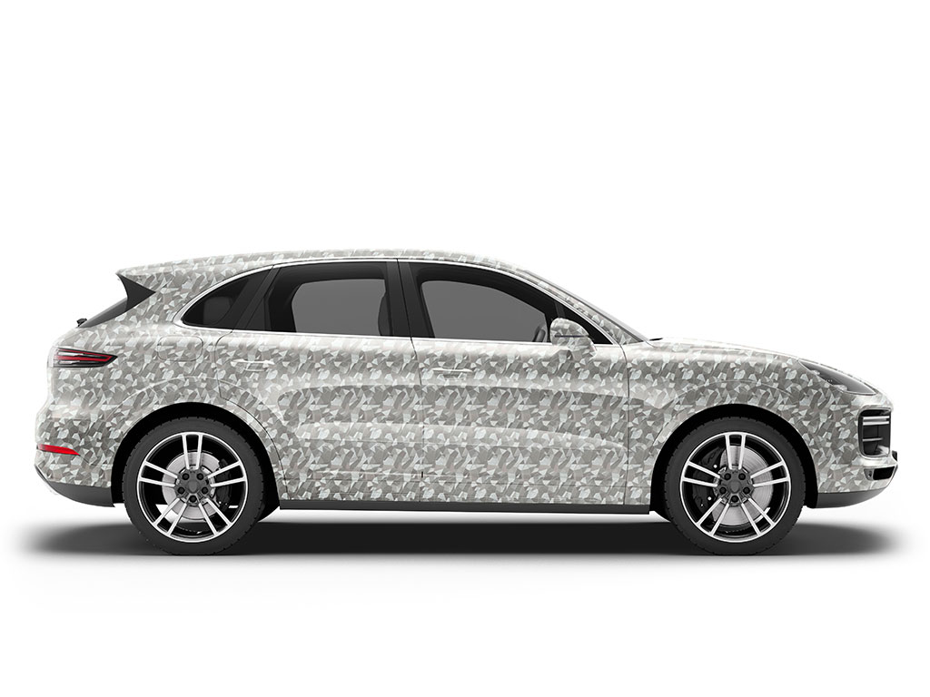 Rwraps Camouflage 3D Fractal Silver Do-It-Yourself SUV Wraps