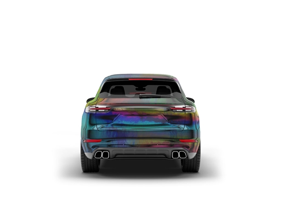 Rwraps Holographic Chrome Black Neochrome SUV Vinyl Wraps