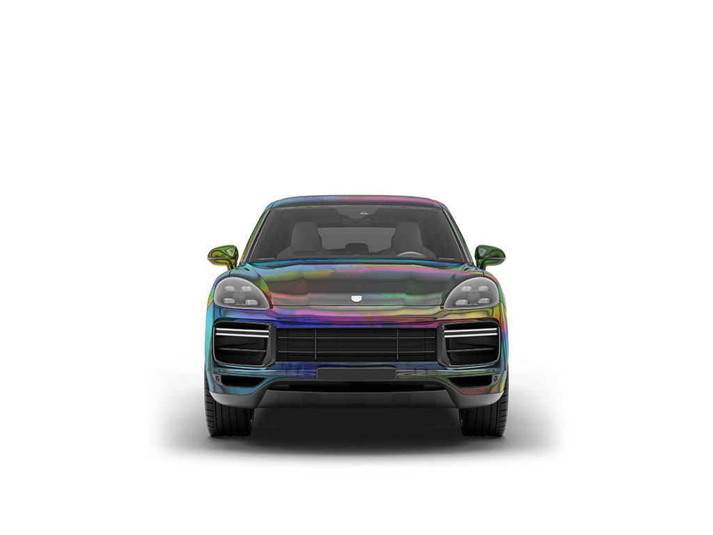 Rwraps Holographic Chrome Black Neochrome DIY SUV Wraps