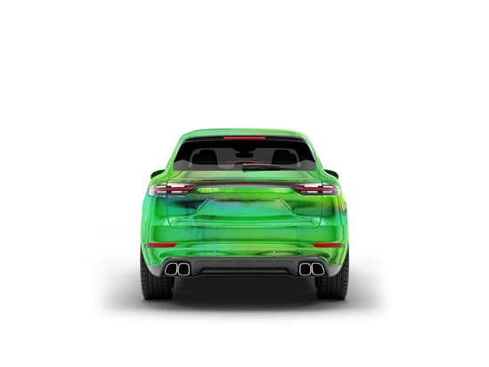 Rwraps Holographic Chrome Green Neochrome SUV Vinyl Wraps