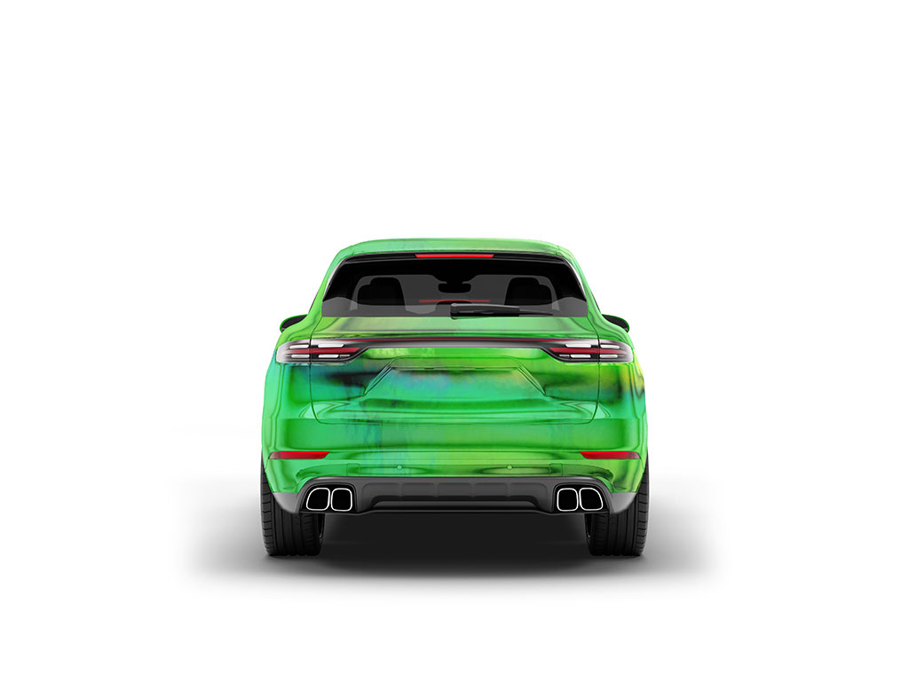 Rwraps Holographic Chrome Green Neochrome SUV Vinyl Wraps