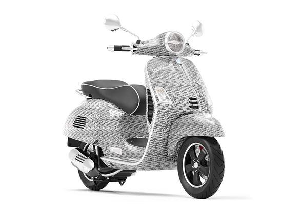 Rwraps™ 3D Carbon Fiber Silver (Digital) Vinyl Scooter Wrap