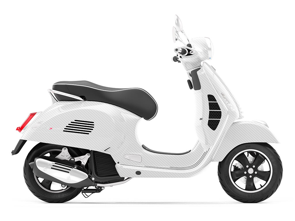 Rwraps 3D Carbon Fiber White Do-It-Yourself Scooter Wraps