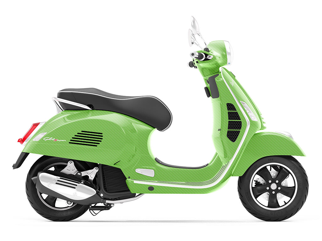 Rwraps 4D Carbon Fiber Green Do-It-Yourself Scooter Wraps