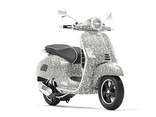 Rwraps™ Camouflage 3D Fractal Silver Vinyl Scooter Wrap