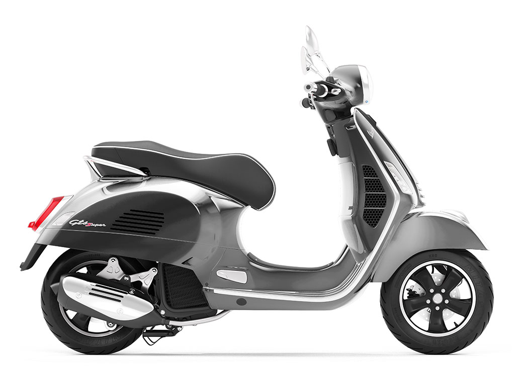 Rwraps Chrome Black Do-It-Yourself Scooter Wraps