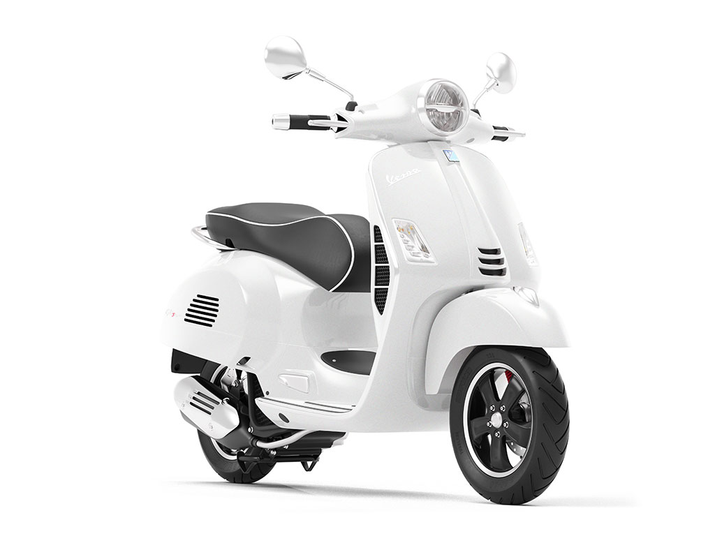 Rwraps Gloss Metallic White Moped Wraps