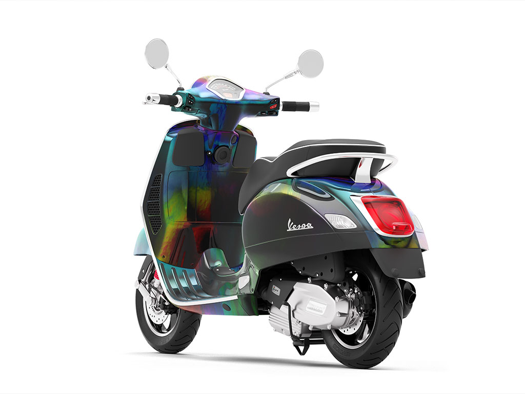 Rwraps Holographic Chrome Black Neochrome Scooter Vinyl Wraps