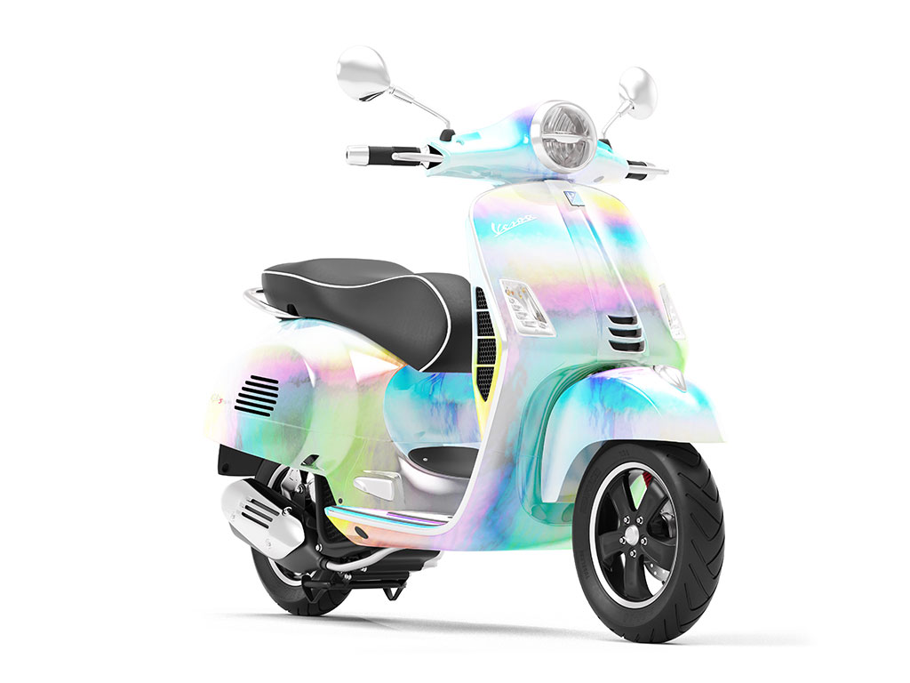 Rwraps™ Holographic Chrome Silver Neochrome Vinyl Scooter Wrap