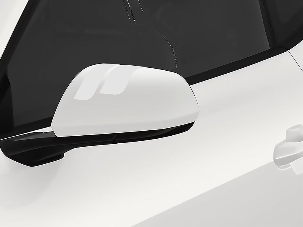 3M White  Double Round Side View Mirror Sticker