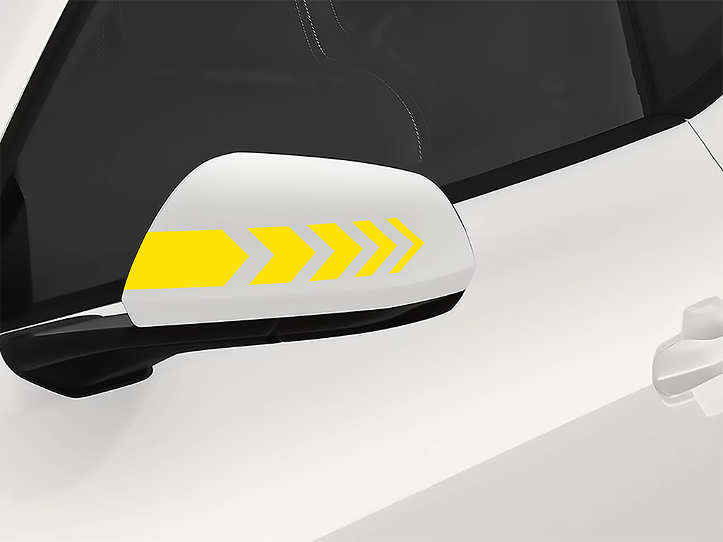 3M Lemon Yellow Side View Mirror Sticker