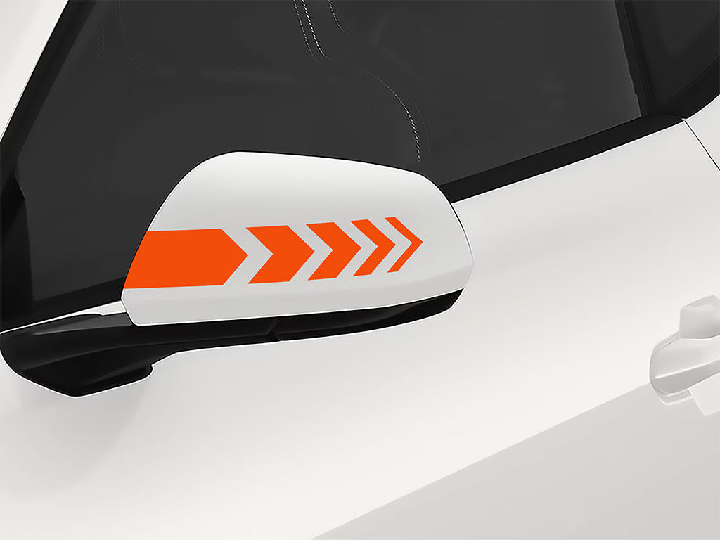 3M Bright Orange Side View Mirror Sticker