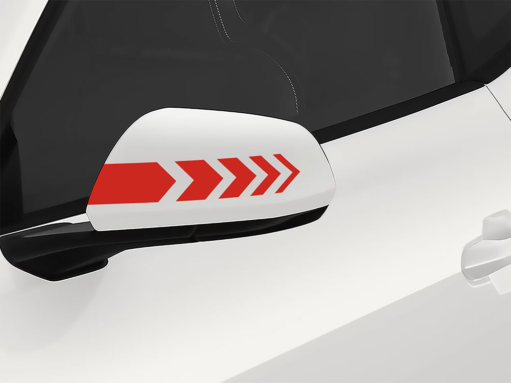 3M Light Red Side View Mirror Sticker