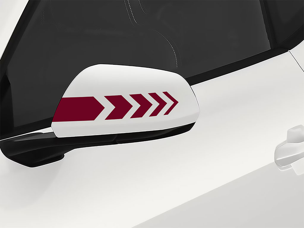 3M Burgundy Side View Mirror Sticker